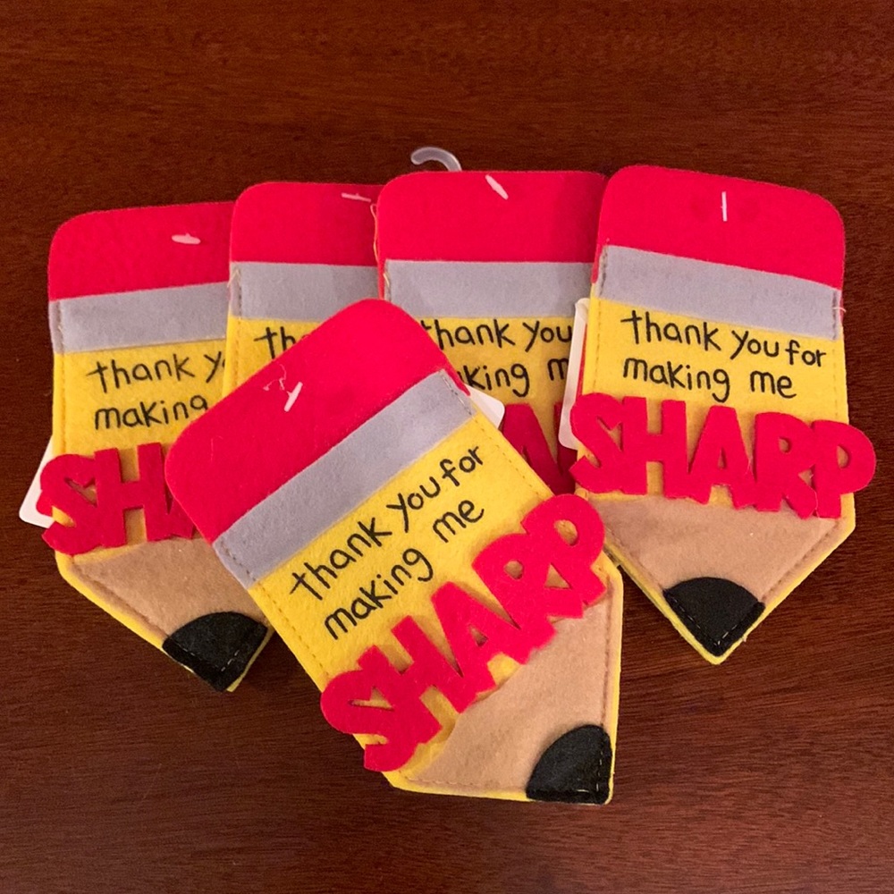 Teacher gift card holders set of 5